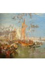 Maalaaminen "Venetsiassa: dogana ja San Giorgio Maggiore" - J.M. William Turner