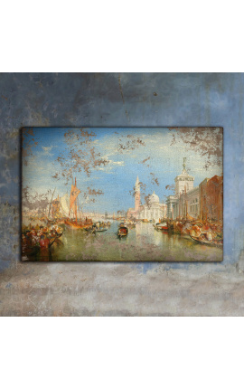 Maľovanie "Benátky: Dogana a San Giorgio Maggiore" - J.M. William Turner