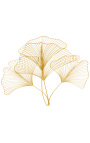Stor guldmetall Ginkgo Leaf Väggdekor