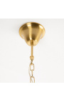 Lampadario "Sole" in metallo dorato - 50 cm di diametro