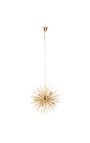 "Slunce" chandelier v zlatém kovu - 50 cm v průměru