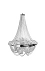 Lustre design "Versailles" en métal couleur argenté