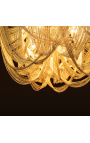 Lustre de design "Versailles" em metal prateado