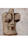 Máscara Kongo em madeira entalhada