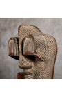 Kongo maske i utskåret tre