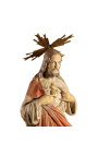 Polychrome plaster statue "Sacred Heart"