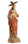 Polychrome plasterstatue "Heilige Hart"