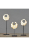 Set of 3 Papuan shell nose rings