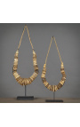 Komplet 2 belih ogrlic z obeskom Sumba Islands