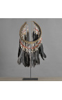 Collar ceremonial negro primitivo de Indonesia