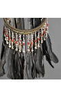 Collaret cerimonial negre primitiu d'Indonèsia