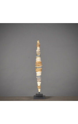 Scultura di monete beige di Papua - taglia S