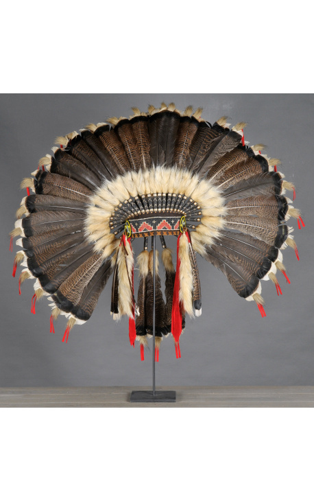 Sioux chief's headdress from America