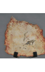 Legno fossilizzato su supporto in metallo nero opaco - Taglia S