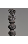 Prymitywna różdżka z Timoru z ręcznie rzeźbionego hebanu