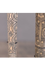 Набор из 3-х папуасских кинжалов из резной кости на подставке
