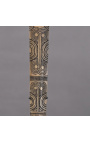 Set of 3 Papuan daggers in carved bone on a base