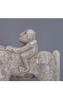Cavallo Sumba in pietra arenaria scolpita
