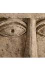 Large iconic "eyebrow" stele