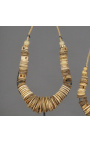Ensemble de 2 colliers pendentifs blancs des îles de Sumba