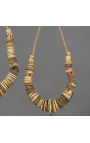 Ensemble de 2 colliers pendentifs blancs des îles de Sumba