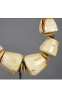Conjunto de 2 collares de Indonesia hechos de conchas