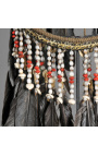 Первобытное черное церемониальное ожерелье из Индонезии