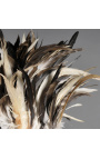 Čiernobiela primitívna čelenka z Indonézie