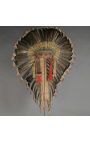 Sioux war chief's headdress from America