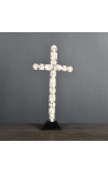 Grand crucifix Memento Mori dans l'esprit des Ossuaires