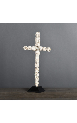 Grande crucifixo &quot;Memento Mori&quot; no espírito dos ossuários