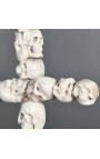 Grand crucifix "Memento Mori" dans l'esprit des Ossuaires