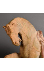 "Tang" heste skulptur i terracotta