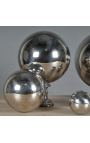 Ensemble composé de 5 boules en métal chromé