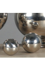 Conjunt format per 5 boles de metall cromat