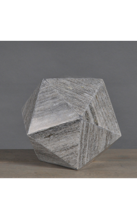 Gray marble hexagon