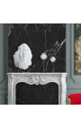 Set di 2 stelle in selenite su base in marmo nero