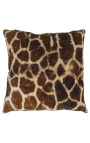 Jungle giraffe square velvet cushion 45 x 45