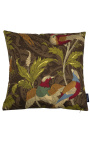 Kvadratni jastučić od tkane kašmirske tkanine u boji ptice 45 x 45