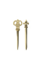 Goldfolienschneider mit Kronendekor