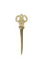 Gouden foliesnijder met kroondecor