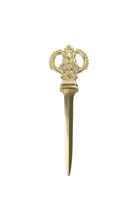 Cortador de lámina de oro con decoración corona