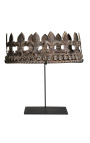Corona decorativa en metal de aspecto de cobre (Crown con joyas)