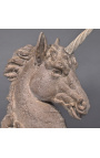 Sculpture de licorne en terre-cuite