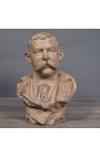 Terracottan muinaisen bustin rakenne "Patriarkka"