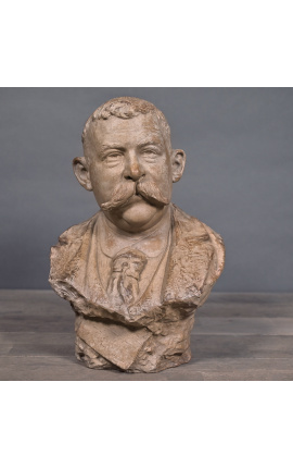 Terracotta sculpture of an ancient bust "The Patriarch"