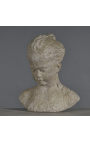 Sculpture Terracotta Stary Bust "w La Fillette"