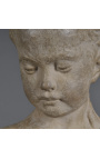 Sculpture Terracotta Stary Bust "w La Fillette"