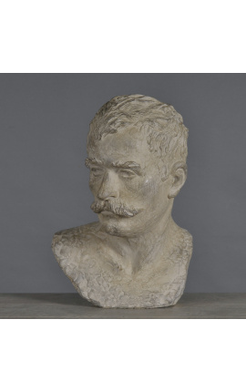 Terracotta sculpture of an old bust &quot;The Dandy&quot;