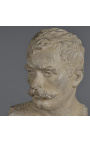 Senos busto terakotos skulptūra "Dandis"